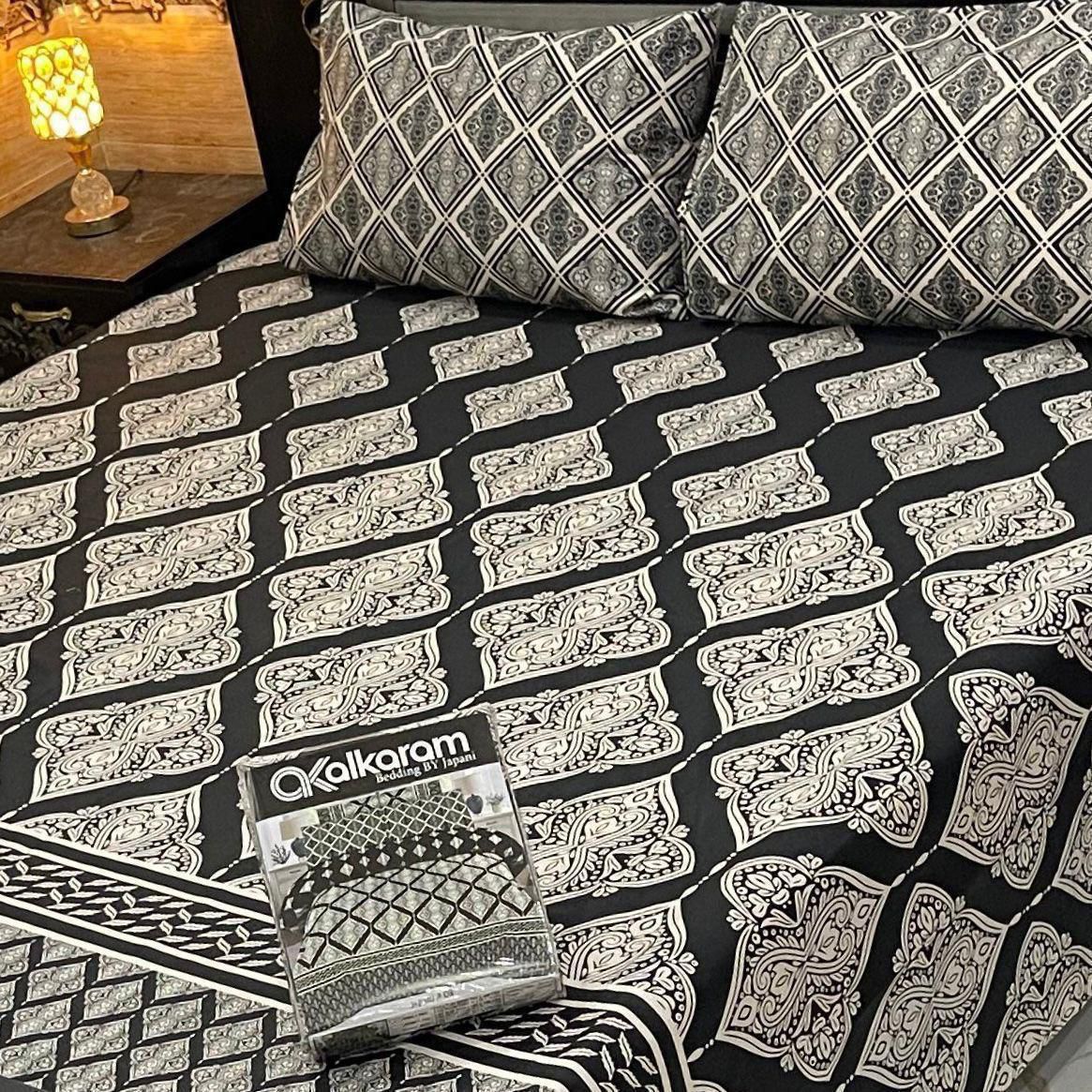King Size Cotton 3PC Bedsheet