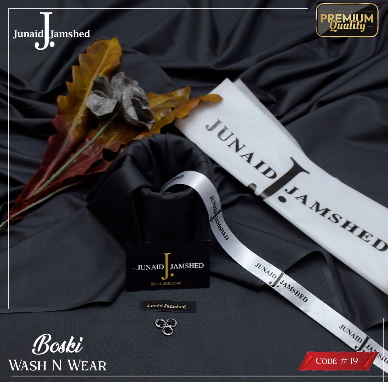 J. By Junaid Jamshed Boski Wash&Wear Unstitched Vol 16
