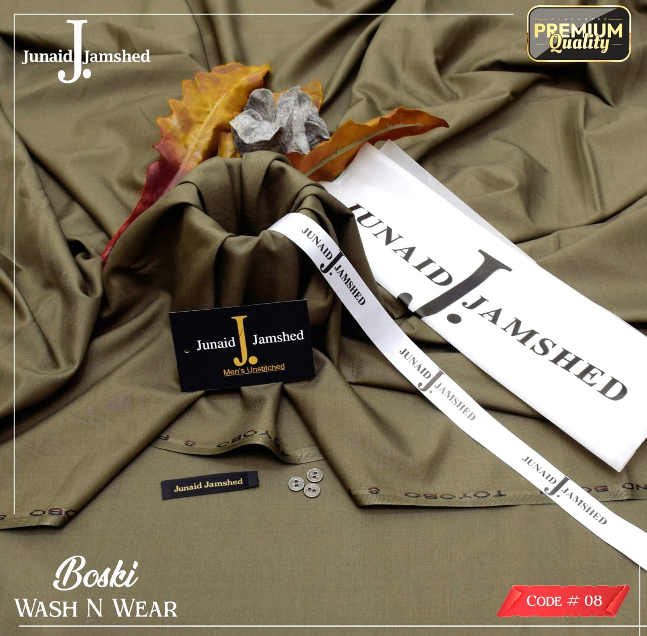 J. By Junaid Jamshed Boski Wash&Wear Unstitched Vol 16